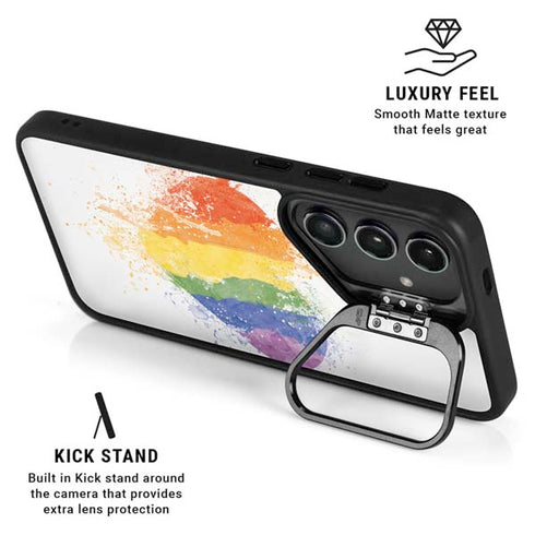 Love Is Love Heart Galaxy S25 Kickstand Case