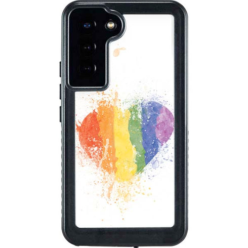 Love Is Love Heart Galaxy S24 Plus Waterproof Case