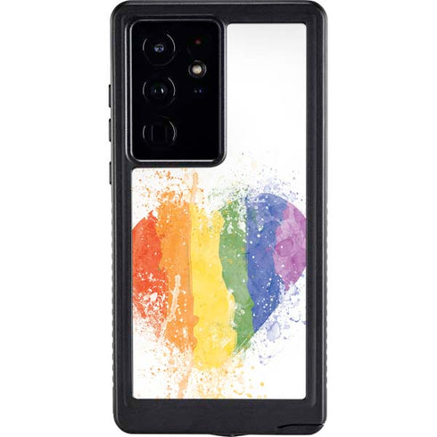 Love Is Love Heart Galaxy S24 Ultra Waterproof Case