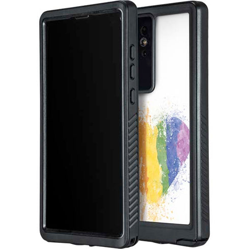 Love Is Love Heart Galaxy S24 Ultra Waterproof Case