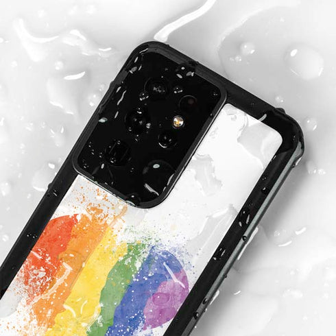 Love Is Love Heart Galaxy S24 Ultra Waterproof Case