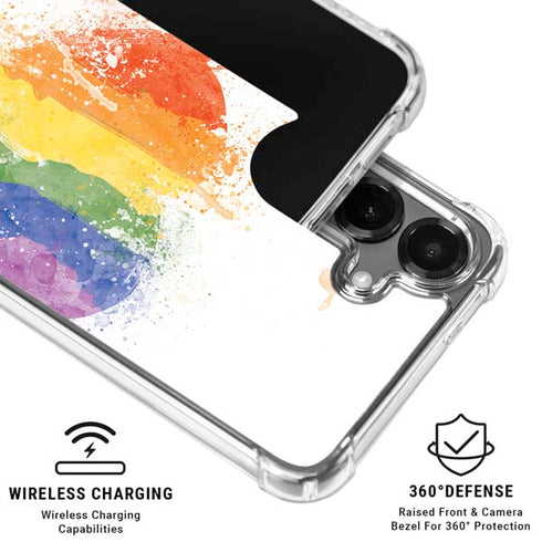 Love Is Love Heart Galaxy S26 Plus Clear Case