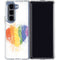 Love Is Love Heart Galaxy Z Fold5 5G Clear Case