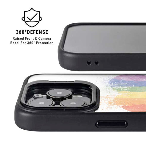 Love Is Love Heart iPhone 14 Pro Max Kickstand Case