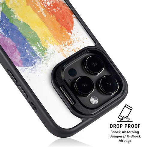 Love Is Love Heart iPhone 14 Pro Max Kickstand Case