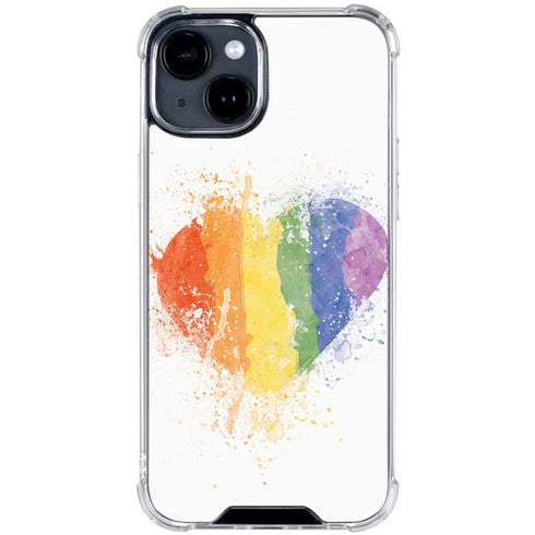 Love Is Love Heart iPhone 15 Clear Case
