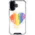 Love Is Love Heart iPhone 16 Clear Case