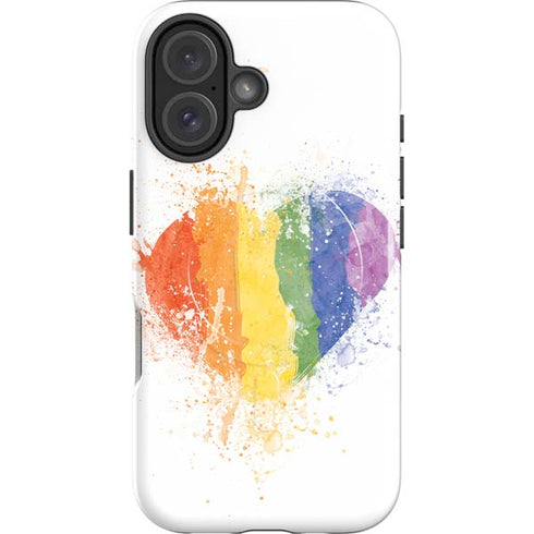 Love Is Love Heart iPhone 16 Magsafe Impact Case