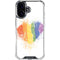 Love Is Love Heart iPhone 16 Plus Clear Case