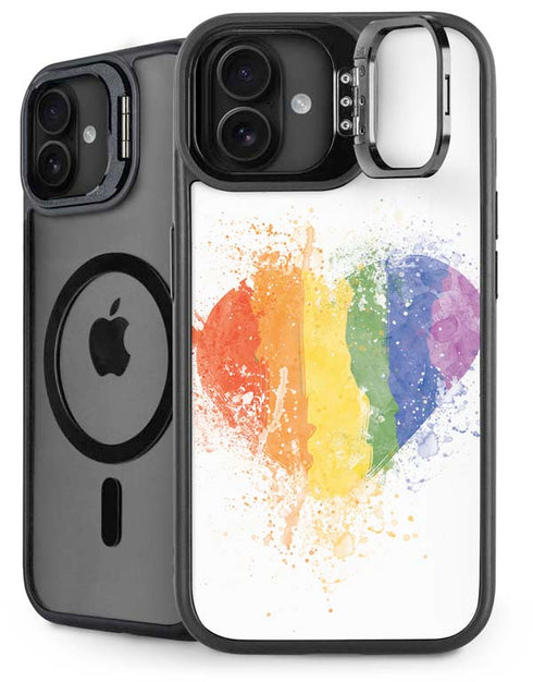 Love Is Love Heart iPhone 16 Plus Kickstand Case