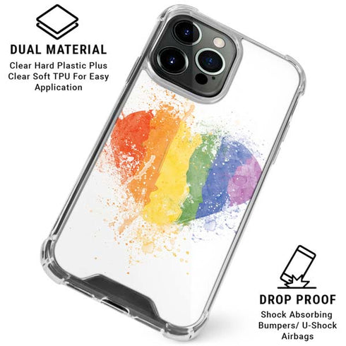 Love Is Love Heart iPhone 16 Pro Max Clear Case