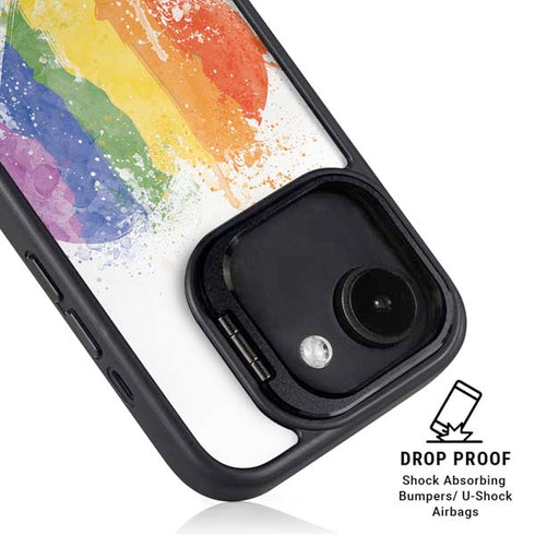 Love Is Love Heart iPhone 16e Kickstand Case