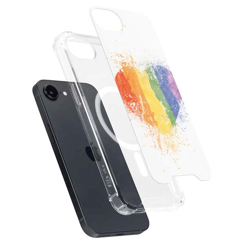 Love Is Love Heart iPhone 16e MagSafe Case