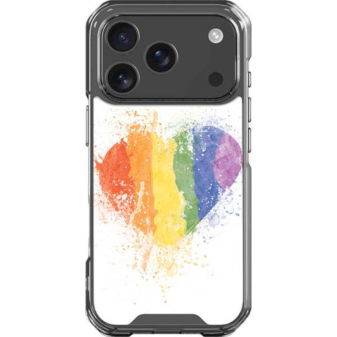Love Is Love Heart iPhone 18 Pro Clear Case
