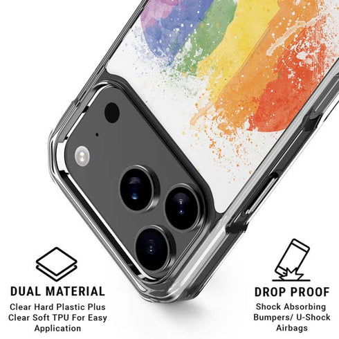 Love Is Love Heart iPhone 18 Pro Clear Case