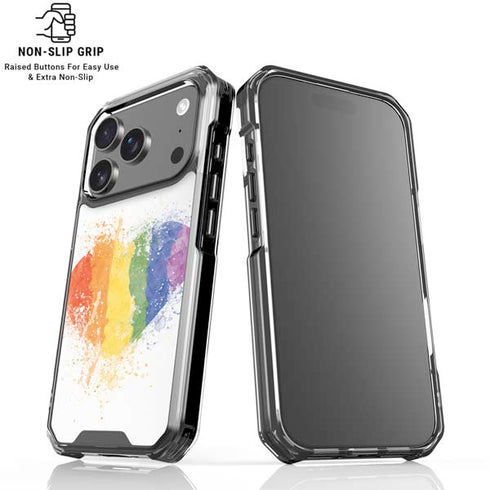 Love Is Love Heart iPhone 18 Pro Clear Case