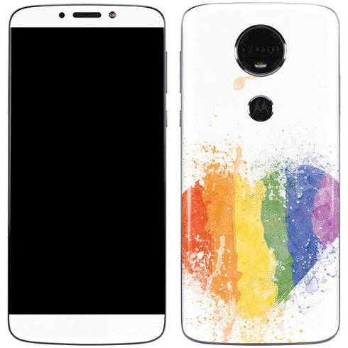 Love Is Love Heart Moto E5 Plus Skin