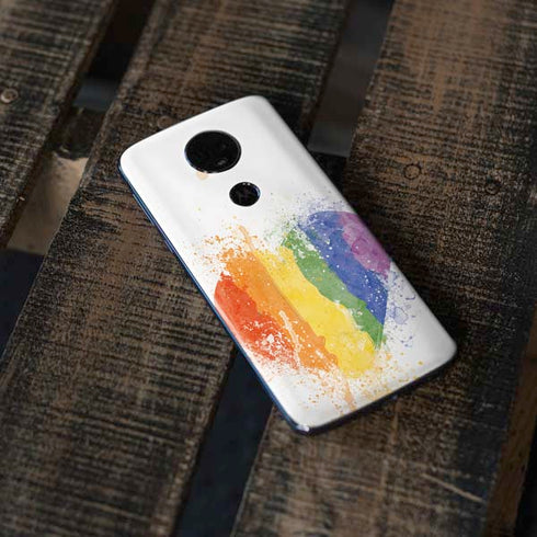 Love Is Love Heart Moto E5 Plus Skin