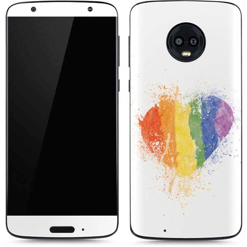 Love Is Love Heart Moto G6 Skin