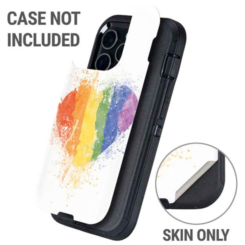Love Is Love Heart Otterbox Defender iPhone Skin