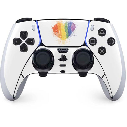 Love Is Love Heart PS5 DualSense Edge Pro Controller Skin