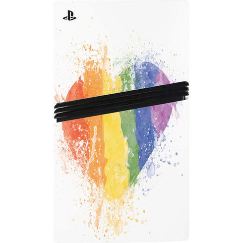 Love Is Love Heart PS5 Pro Console Skin