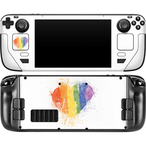 Love Is Love Heart Steam Deck Handheld Gaming Computer OLED Skin