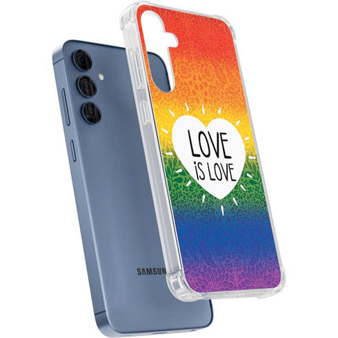 Love Is Love Rainbow Galaxy A35 5G Clear Case