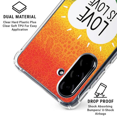 Love Is Love Rainbow Galaxy A36 5G Clear Case