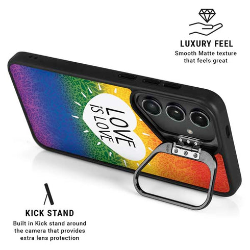 Love Is Love Rainbow Galaxy S24 Kickstand Case