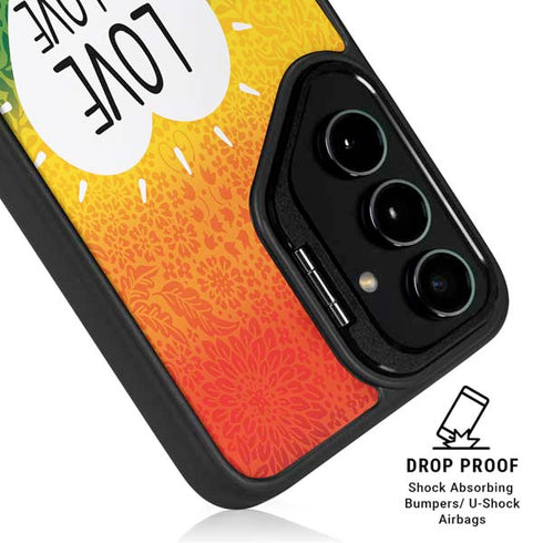 Love Is Love Rainbow Galaxy S25 Kickstand Case