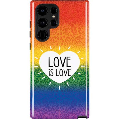 Love Is Love Rainbow Galaxy S25 Ultra Impact Case