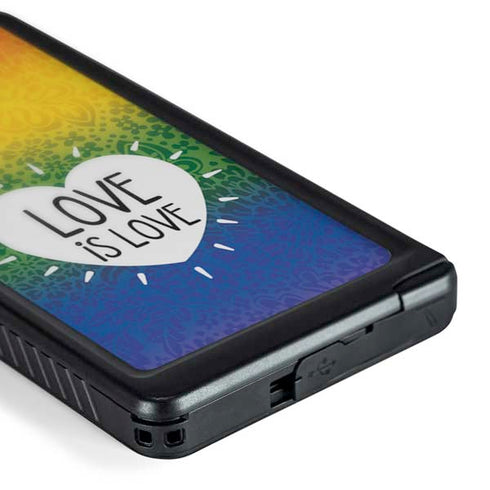 Love Is Love Rainbow Galaxy S24 Ultra Waterproof Case