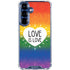 Love Is Love Rainbow Galaxy S25 Clear Case