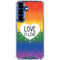 Love Is Love Rainbow Galaxy S25 Plus Clear Case