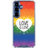 Love Is Love Rainbow Galaxy S25 Plus Clear Case