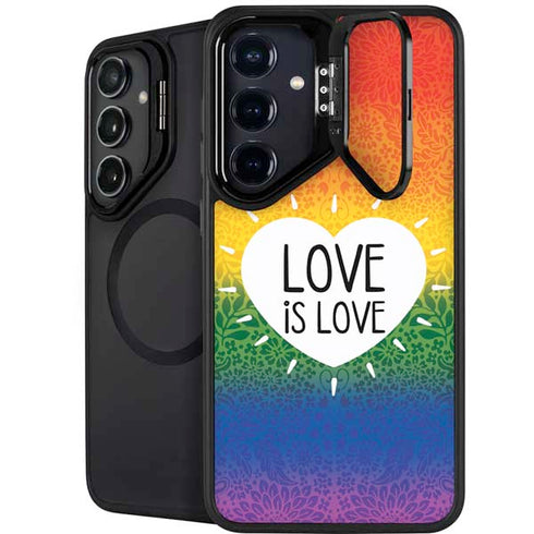 Love Is Love Rainbow Galaxy S26 Plus Kickstand Case