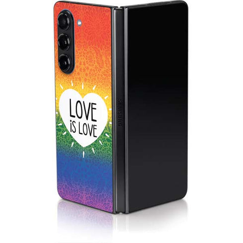 Love Is Love Rainbow Galaxy Z Fold5 5G Skin