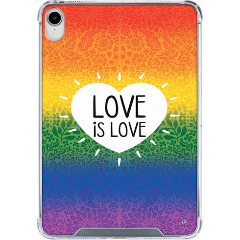 Love Is Love Rainbow iPad 11th Gen (2025) Clear Case