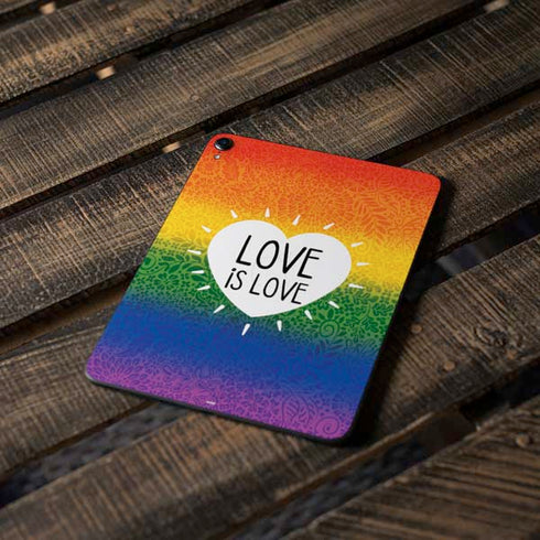 Love Is Love Rainbow Apple iPad Pro Skin