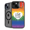 Love Is Love Rainbow iPhone 14 Kickstand Case