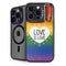 Love Is Love Rainbow iPhone 14 Pro Max Kickstand Case
