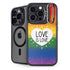 Love Is Love Rainbow iPhone 14 Pro Max Kickstand Case