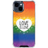 Love Is Love Rainbow iPhone 15 Clear Case