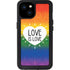 Love Is Love Rainbow iPhone 15 Plus Waterproof Case