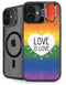 Love Is Love Rainbow iPhone 16 Plus Kickstand Case