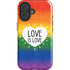Love Is Love Rainbow iPhone 16 Plus Magsafe Impact Case