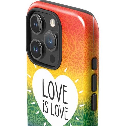 Love Is Love Rainbow iPhone 16 Pro Impact Case
