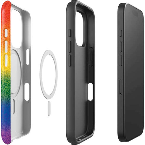 Love Is Love Rainbow iPhone 16 Pro Magsafe Impact Case