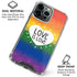 Love Is Love Rainbow iPhone 16 Pro Max Clear Case
